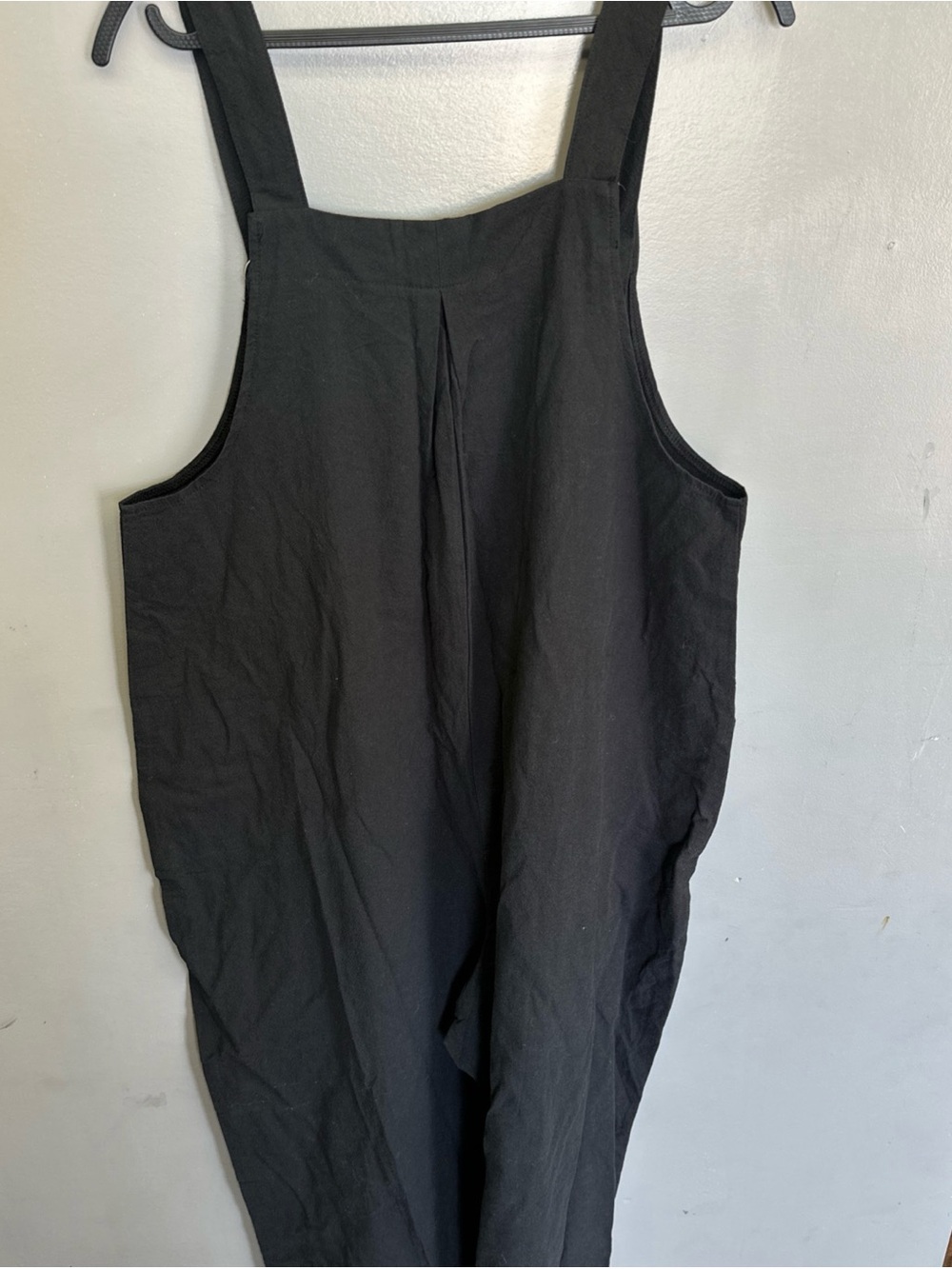 YesnoSpring/Summer  Solid Color Sleeveless Jumpsuit With Pockets, Black<<379>>>> - Picture 6 of 11